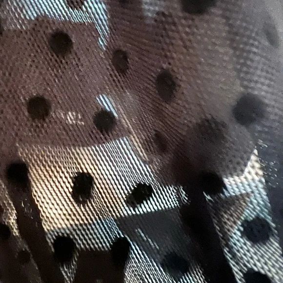 NWT Anne Klein Black bateau neck cocktail dress with illusion sleeves Sz10 - Picture 6 of 12